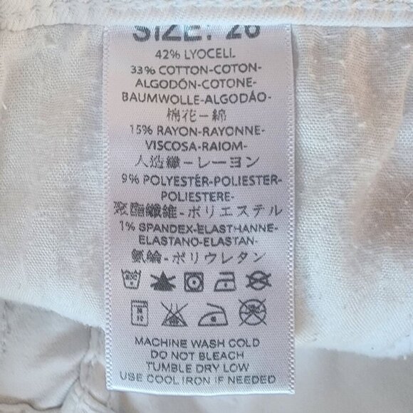 Free People Hi-Rise White Denim Skinny Jeans Womens 26 - Picture 8 of 8